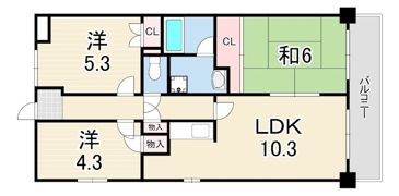 野田マンションの間取り画像