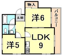 セジュール甲東IIの間取り画像