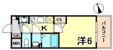 プレサンスジェネ新神戸ステーションフロントの間取り画像