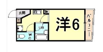 マックス甲東園の間取り画像