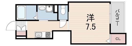 MIRAGE 武庫川の間取り画像