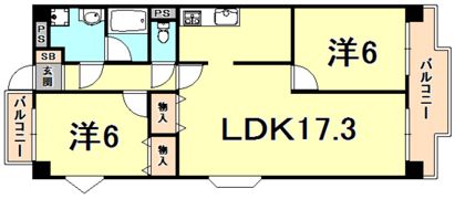 ヌンクタータの間取り画像