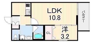 ウェルスクエア西宮甲東園の間取り画像