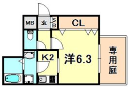 DOMY南仲町の間取り画像