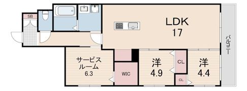 HEBEL MAISON甲子園の間取り画像