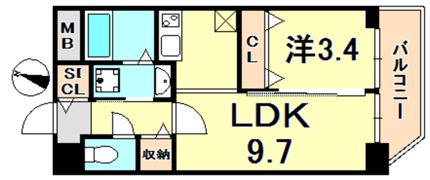 セレニテ神戸元町の間取り画像