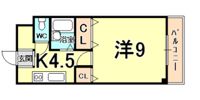 エストゥディオ甲子園口の間取り画像