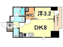 エステムコート神戸元町通2 THE SALONの間取り画像