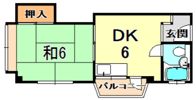 グランディア六甲道駅前の間取り画像