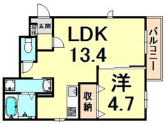 リタ・フレール一番町の間取り画像