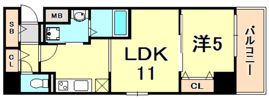 神戸Harborside 萬利Residenceの間取り画像