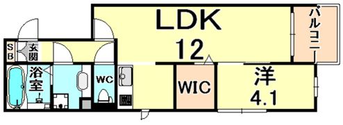カーサフォレスタ塚口の間取り画像