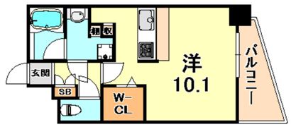 パレス東洋神戸6号館の間取り画像