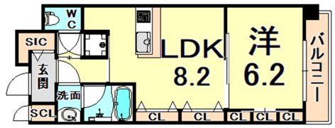 ブランTAT西宮江上町の間取り画像