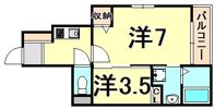 アルトピアーノ西宮A棟の間取り画像