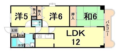 ドミールタワー幸大の間取り画像