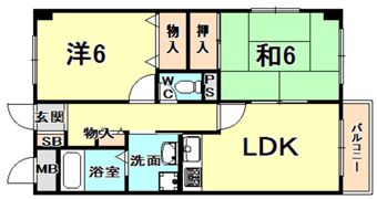 プリマヴェーラ夙川の間取り画像