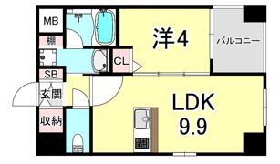 BROOKLYN SQUAREの間取り画像