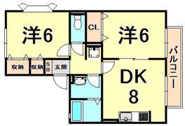 ハイカムール松井の間取り画像