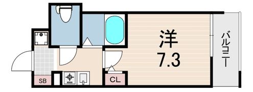 エステムコート新神戸エリタージュの間取り画像