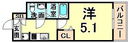 アリビオ立花IIの間取り画像