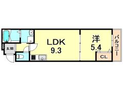 フジパレス津門中央公園2番館の間取り画像