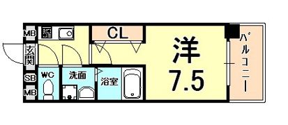 アーバングリーン甲子園の間取り画像