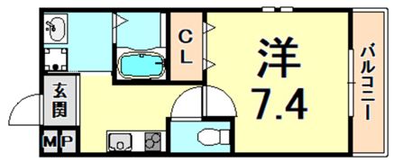 フジパレス尼崎ガーデン2番館の間取り画像