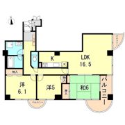 プラザ森北の間取り画像