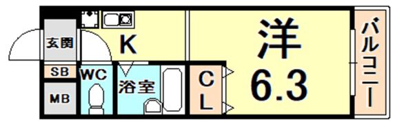 ハイツ北口の間取り画像