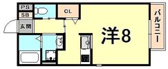 リタフラッツ Bの間取り画像