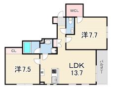 Villa Musica西宮北口の間取り画像