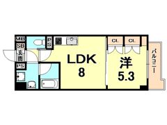 ルシェリア夙川の間取り画像