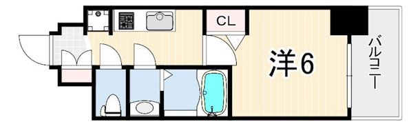 プレサンス神戸水木通ルミエスの間取り画像