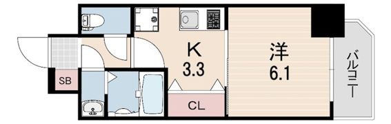 セオリー神戸アクアグルーブの間取り画像