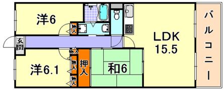 フォリア岡本の間取り画像