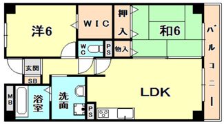 レジェンド甲東園の間取り画像