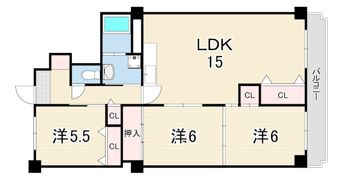 フェルザ西宮の間取り画像