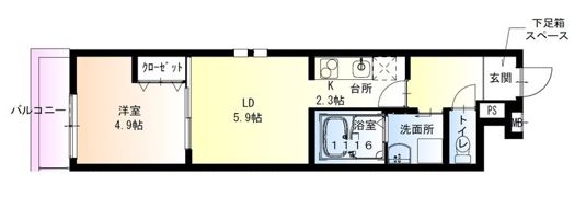 フジパレス香櫨園サウスの間取り画像