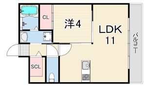 センプレヴィータさくら夙川の間取り画像