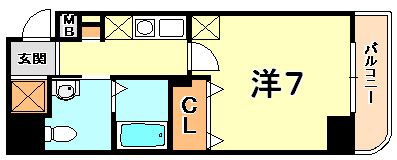 クレアール神戸の間取り画像