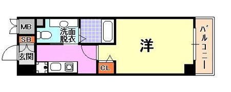 アロハ三宮の間取り画像