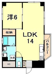サンシャイン三宮の間取り画像