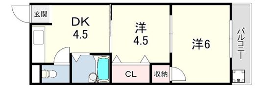 サンハイツ伊丹の間取り画像