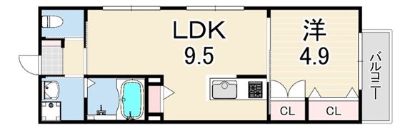 メゾンルソレイユの間取り画像