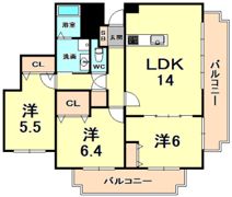 ガーデンフラッツ夙川の間取り画像