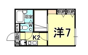 フェリスコート若松の間取り画像