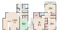 上ヶ原十番町戸建貸家の間取り画像