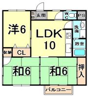 カーサ楠IIIの間取り画像