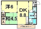 YAO.RE甲子園の間取り画像